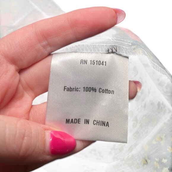 O.P.T. One Pretty Time Phoebe Dress XL NWT Black Floral Midi 100% Cotton - Picture 5 of 5